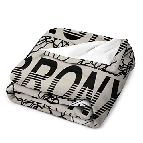 Createtion Anti-Pilling Flannel Soft Blanket Custommake Newyork The Bronx Throws For Gift Present Bed Sofa Camping Cold Movie Theater Little Lagrge Size 30"X40" #TOP2