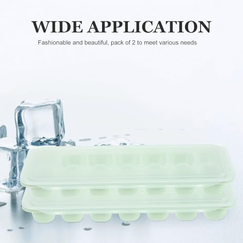 Molde para cubitos de hielo verde transparente 2 piezas miniatura 4