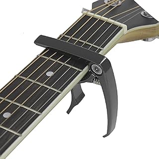 EURYTKS Accessoires d'instruments de Musique Capodastre de Guitare Acoustique en métal en Alliage de Zinc, Universal… – Image 2