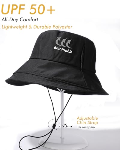 Sombrero de sol para mujer con ala ancha y protección UPF 50+ miniatura 2