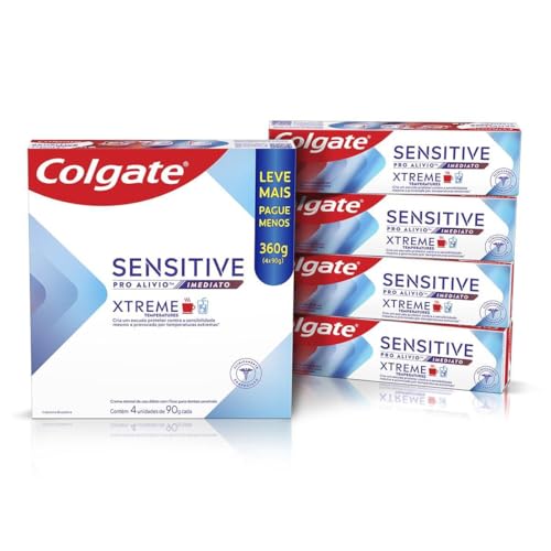 Creme dental Sensitive Pro Alívio Imediato Xtreme 4x90g Leve mais pague menos