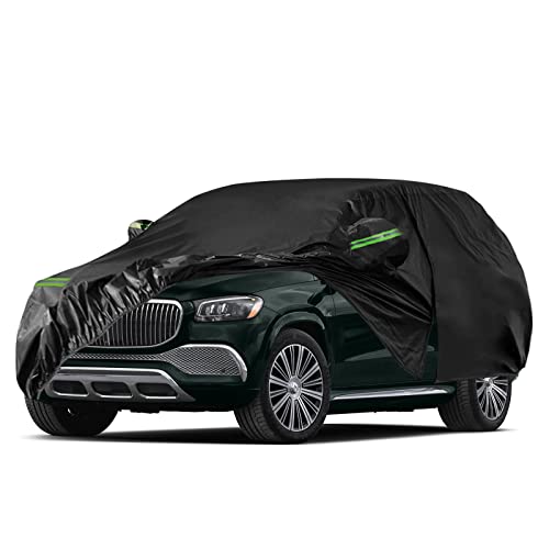 Image of Waterproof Car Covers Replace for 2006-2025 Mercedes Benz GL /GLS Class 450, 450d, 6 Layers All Weather Car Cover with Zipper Door & Windproof Bands for Snow Rain Dust Hail Protection (GLS)