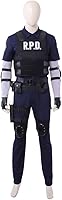 Vista 1 de Leon Kennedy - Chaqueta de cosplay para hombre, Leon Scott Kennedy, disfraz de cosplay para Halloween, uniforme