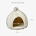 Creative Pets Ice Igloo Pet House, Dog Cats Bed, Comfortable Material, Small Dogs and Cats, Cute Pet House, Indoor Pet House Bed, Warm Cat Bed, Cute Funny Pet Bed.
