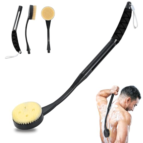 Brosse de douche 52,1 cm avec finitions soignées pour soin corporel