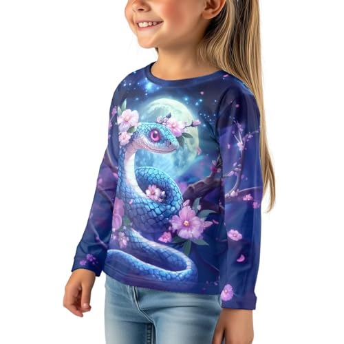 Image of Uourmeti Girls Graphic Tees Long Sleeve T Shirts for Teens Casual Tshirts Junior Sportswear Fall Tops