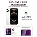 Ifaeveus 2 Pack Privacy Screen Protector for iPhone 12 Pro Max Tempered Glass 6.7'' Private Saver Anti-Spy Anti-Blue Light Eye Protection Anti-Scratch Full Coverage No Bubble