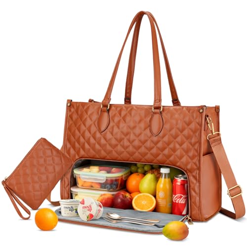 Bolsa Térmica Feminina KKXIU Marrom Elegante