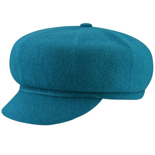 Kangol Unisex Wool Spitfire Baskenmütze, Grün/Blau, 56