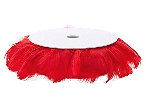 Rotolo nastro 10 metri PIUME ROSSE decorative FAI