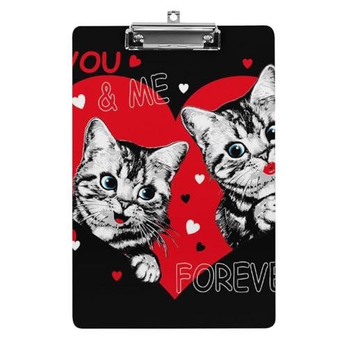 Planchette à pince A4 Chaton D'amour rouge pour bureau