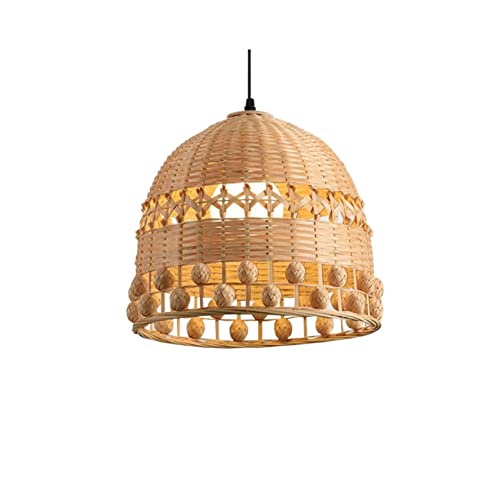 Lustre bambou de chevet et suspension rétro pour salle à manger