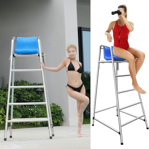 Silla Salvavidas de Acero Inoxidable Desmontable para Piscina miniatura 1