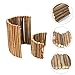 Alasum 2PCS Reptile Hiding Fence Flexible Habitat Reptile Decor Hamster cage Ladder Hamster Climbing Bridge Lizard Hamster Bridge Bird Cozy hut Wooden Toys Reptile Supplies Track Bendable