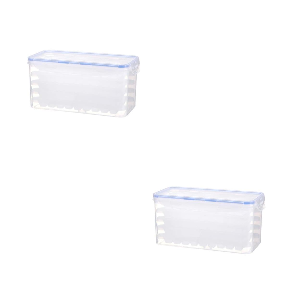 Cabilock 2 Juegos Caja de hielo hecha en casa con cubitos de hielo ice cube cubiteras bandeja para hacer hielo Fabricante bandeja de cubitos de hielo de bricolaje maquina de hielo páginas