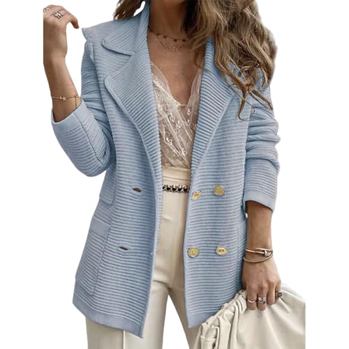 Sweatshirt Blazer Women,Tweed Blazers for Business Casual Open Front Long Sleeve Jackets Work OfficeTop