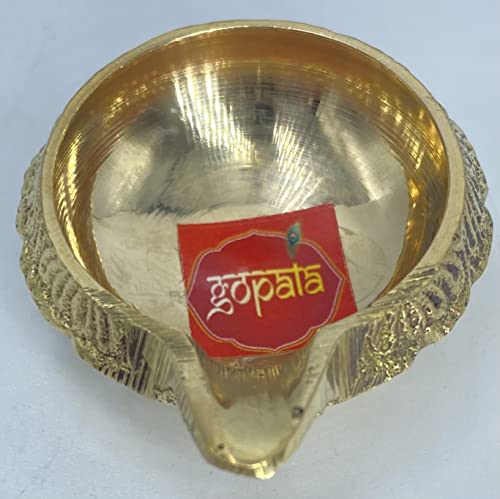 KTD Gopala Brass Kuber Diya 4.7cm Approx