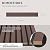 POHARE Wood Slat Wall Panels, 2 Pack Accent Decorative Acoustic Wood Slats for Wall and Ceilings, Acoustic Panels for Interior Wall Décor on Felt Back Board, Walnut, 8 x 1 ft