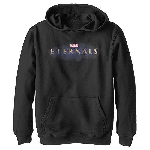 Sweat Marvel Eternals noir pull adolescent avec capuche en polaire