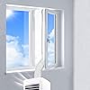 REDTRON 400CM Aislamiento de Ventanas para Aire Acondicionado Móvil, AirLock Adecuado para Unidad de Aire Acondicionado Portátil, Parada de Aire Caliente, Fácil Instalación
