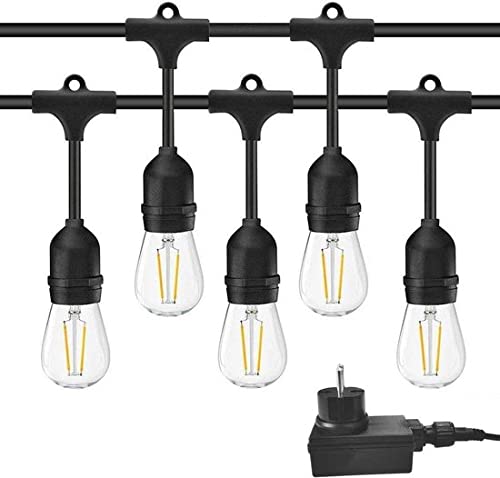Guirlande lumineuse étanche 10 lampes LED 7m blanc chaud haute résistance