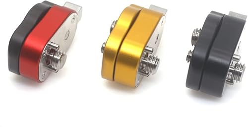 Miniatura 4 de Mini sistema de placa de liberación rápida con tornillos 38 M3 para monitores de cámara, brazos, accesorios, micrófonos, luces clave (negro)