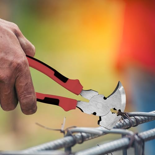 Alicates para cercas herramienta de vallado extractor de clavos para sujetar cable de acero 4