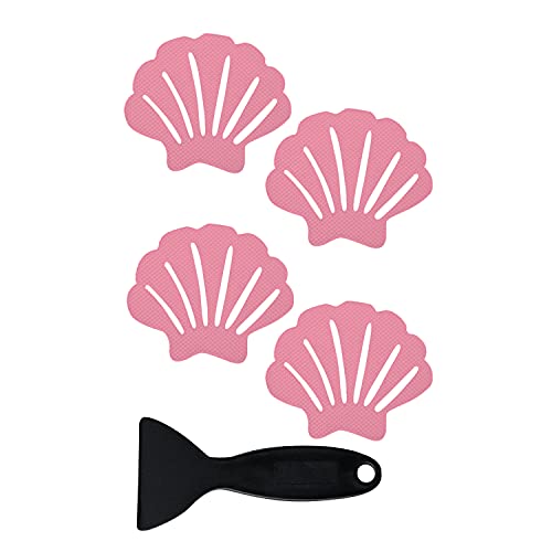 Secopad Pegatinas antideslizantes para bañera, 24 unidades, seguridad para bañeras, duchas y peldaños (rosa) Cover