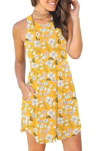 Image of HiMONE Vacation Dresses for Women 2025 Summer Dress Women's Casual Sundresses Casual Beach Petite Sun Dress XS-2XL