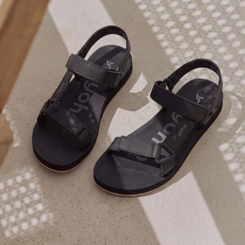 Image of YOHO EVA Sandals for Women | EVA sole | Comfortable cushioned sole with TPR base | Lightweight | Soft skin friendly straps | Adjustable straps | Velcro closure | Vibrant colour options