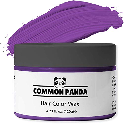 Temporary Hair Color Wax by Common Panda - Washable Purple Hair Dye for Kids & Adults