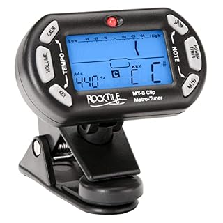 Rocktile MT-3 clip accordeur transpositeur métronome pour instruments à cordes et instruments à vent - Les Beatles, Paul McCartney, John Lennon, RIngo Starr, George Harrison