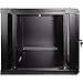Navepoint 9U Deluxe IT Wallmount Cabinet Enclosure 19-Inch Server Network Rack with Locking Glass Door 24-Inches Deep Black