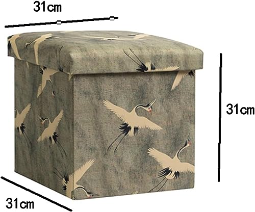 Cube rectangulaire de rangement pouf repose-pieds ottoman design épuré - 4
