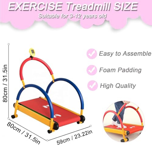Image of Fun and Fitness Exercise Equipment,Small Children's Treadmill,Toddler Workout Equipment,for Parks, Kindergartens, Homes