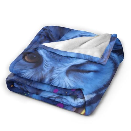 Couverture légère chouette pour vos soirées cocooning au salon