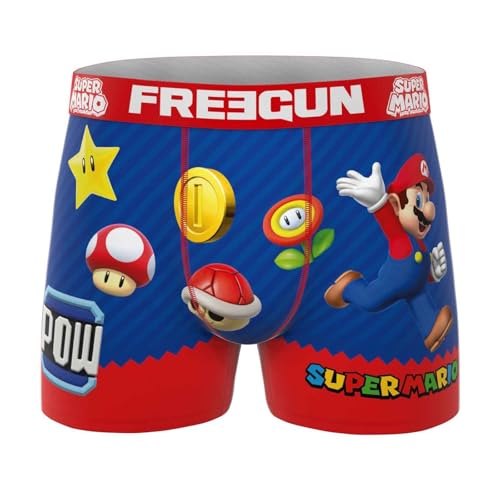 FREEGUN - Boxer para hombre (Super Mario Bros), XXL