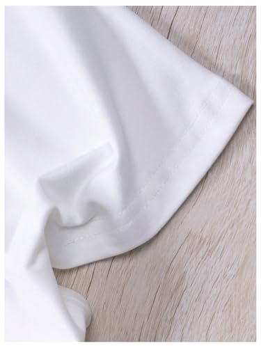 SweatyRocks Girl's Floral Slogan Graphic T Shirt Short Sleeve Crewneck Tee Tops3