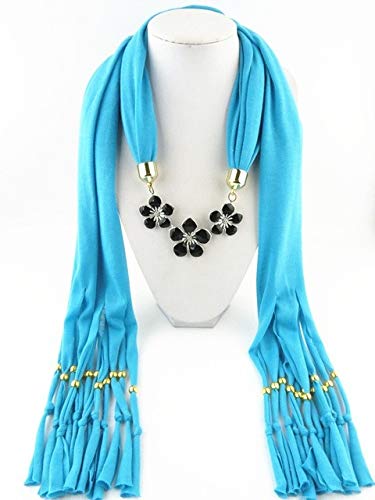 YUANCHENG Collana in Lega Sciarpa con Pendente a