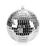 DISCO-FEELING: ¡La bola de discoteca reflectante es un gran accesorio de fiesta y no debería faltar en ninguna fiesta de Nochevieja, lema o cumpleaños!