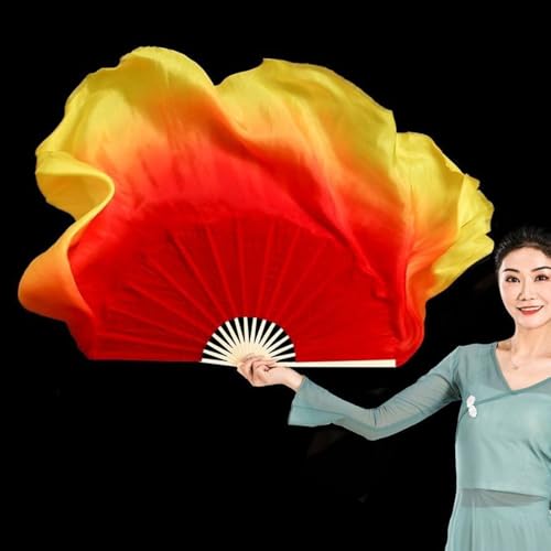 Éventail de danse Yangge droitier 51 cm pour réussir ses mouvements de bras