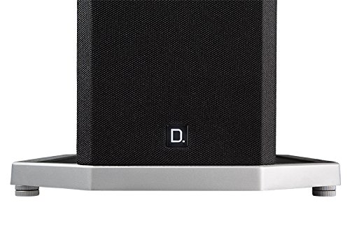 Speaker base with floor glides for hard surfaces