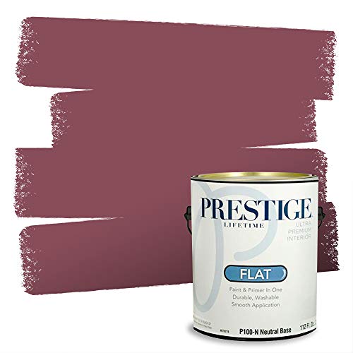 PRESTIGE Paints Interior Paint and Primer in One, 1 Gallon, Flat, Garnet