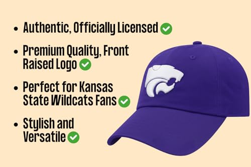 Gorra clásica ajustable con logo bordado Kansas State miniatura 6