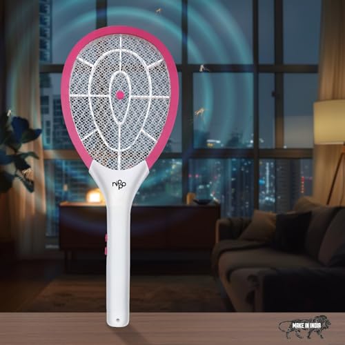 Nippo New Terminator Mini Re-Chargeable Insect Killer, Mosquito Bat, Fast Charging 1200 mAhLithium ion Battery, C Type Micro USB Charging,6 Month Warranty by NIPPO- Pink (B0DG5N7MCD) Amazon Price History, Amazon Price Tracker