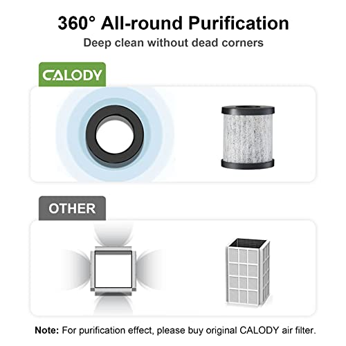 Calody Portable Air Purifier, Car Air Purifier With H13 True Hepa Filter For Allergies, Smoke, Dust And Odor Eliminator, Hepa Air Purifier For Car Traveling Bedroom Office #TOP6