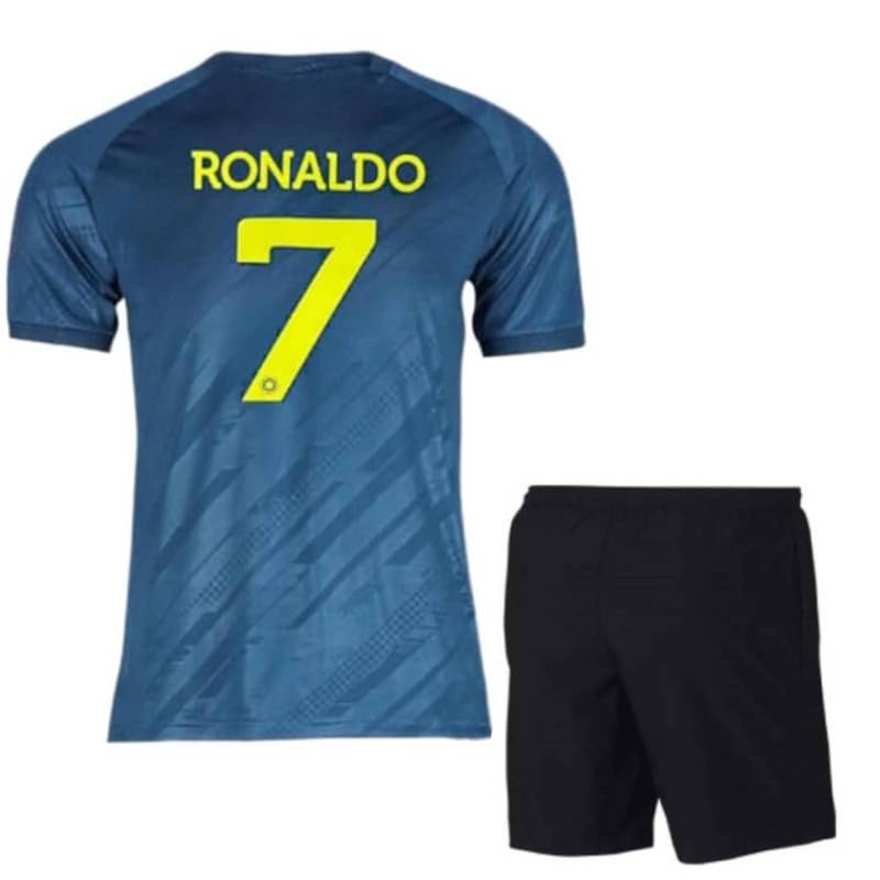RJM Ronaldo 7 Jersey with Shorts for (Men,Kids,Boys)