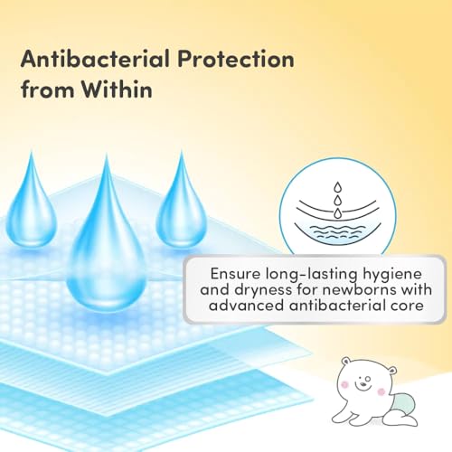 Image of Mylo Baby Tape Diaper Newborn (NB) Size Upto 5 kg Babies (26 Count) Leak Proof | Lightweight | Rash Free | Upto 12 Hours Protection | ADL Technology | with Zinc Oxide Layer
