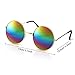 Hicarer 4 Pieces Hippie Costume Accessories Set Include Peace Sign Earring,Necklace,Sunglasses and Tie Dye Headband Hippie Accessories for Women Men 60s 70s Carnival Party Groovy Girls
