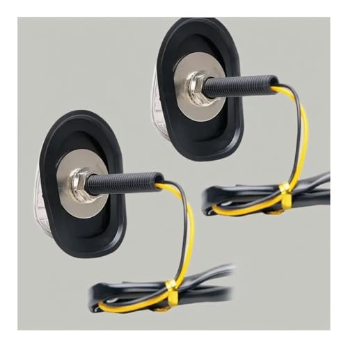 Clignotant moto 12V universel ovale à 9 LED pour carénage de moto - 4
